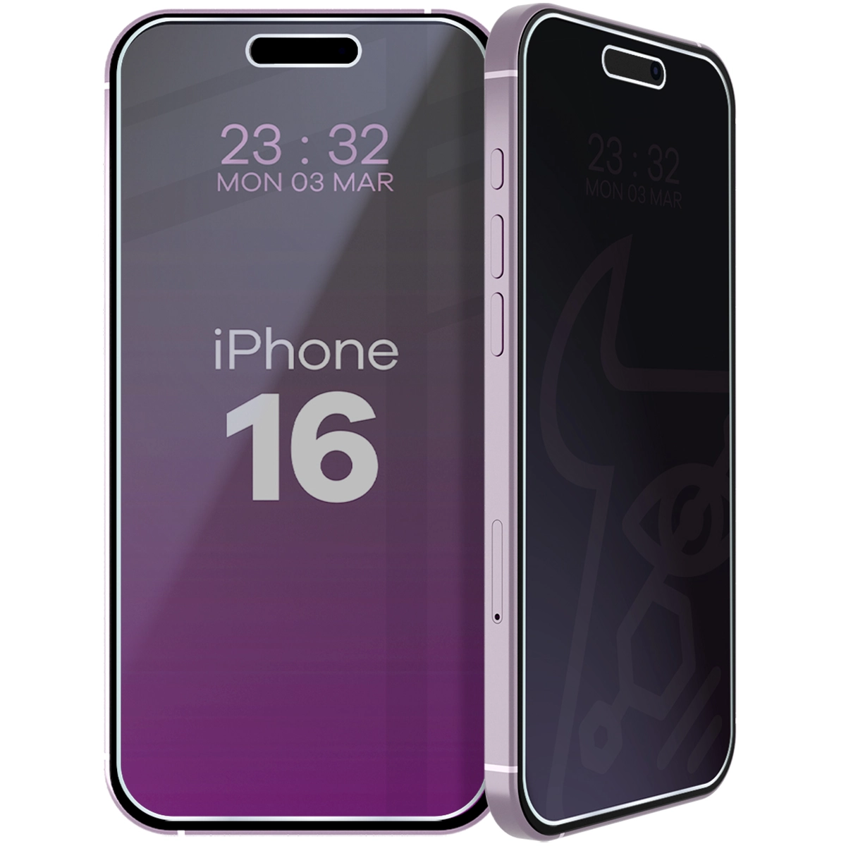Szkło hybrydowe prywatyzujące Bizon Glass Mule Shadow do iPhone 16